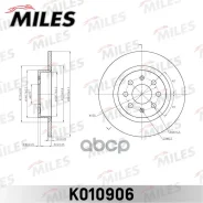 ���� ��������� ������ FIAT Punto 05- D=264x10 (ISO 9001). Miles ���. k010906 K010906 ����