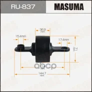 ����������� KIA CEED I 06-12 rear Masuma ���. RU-837 RU837 ����