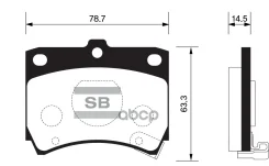������� ����. �������� Hi-Q KIA Pride Sangsin brake ���. sp1049 SP1049 ����