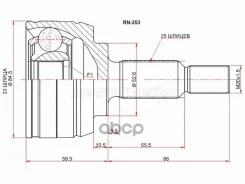 ���� (�������/ �����) Renault Duster 10-21 / Dacia Duster 10-17 Sat ���. RN-253, �������� RN253 ����