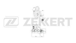 ������� Hyundai Solaris IV 10- Elantra V 11- Veloster 11- i30 08- Kia Rio III 11- Soul 09- Zekkert ���. an-1080 AN1080 ����