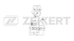 ������� MB C-Class (S202/203 W202/203) 93- S-Class (W220) 99- M-Class (W163) 99- Sprinter 2-t (B9 Zekkert ���. an-1082 AN1082 ����