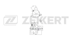 ������� VW Passat VI 00- Audi A4 II III 00- Skoda Superb (3U4) 01- Zekkert ���. an-1088 AN1088 ����