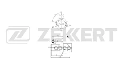 ������� Chevrolet Cruze (J300) 09- Lacetti (J200) 05- Opel F G H J 91- Corsa A B 82- Zekkert ���. an-1076 AN1076 ����