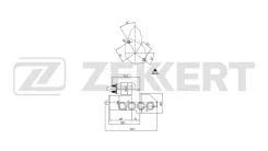 ������� MB C-Class (W204 S204 CL203) 07- S-Class (C216 W221) 05- M-Class (W164) 05- Zekkert ���. an-1091 AN1091 ����