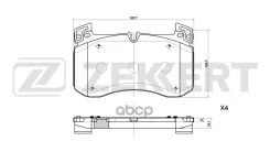 ������� ����. ����. ������. MB GLE (V167 X167) 19- GLE Coupe (C167) 19- G-Class (W463) 18- Zekkert ���. bs-1403 BS1403 ����