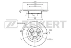 ���� ����. ����. Toyota MR2 (W30) 99- Zekkert ���. bs-5908 BS5908 ����