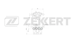 ��������� ������� ������ ����� Mitsubishi Outlander 01- Lancer VII 03- Zekkert ���. bs-8336 BS8336 ����