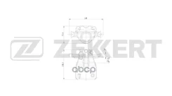 ��������� ������� ������ ����� Toyota Corolla (ZNR10 CUR10) 04- Avensis (T250) 03- Zekkert ���. bs-8372 BS8372 ����