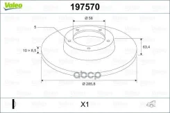 ���� ��������� Subaru Forester 05-/Impreza 08-/Outback 08- ��� x2 Valeo ���. 197570 197570 ����