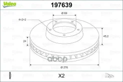 ���� ��������� MITS Galant IV 92-96 ����� x2 Valeo ���. 197639 197639 ����