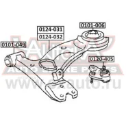 ����� �������� ������ Toyota Carina E Corona AT190 1992-1995 ASVA 0124031 ASVA 0124031 0124031 ����