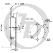 ���� ��������� �������� DF4381 (259x12) 4 ��� JUST Drive JBD0020 RE Logan (LS_) 04-, Sandero (BS0_) 07-; JUST Drive JBD0020 JBD0020 ����