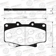 ������� 04465-60020 /PF-1242/ AF-2094, �A-336WK, �VP-242, �RS-242, �GP-02094, SN265P/ 04465-60110 / 04465-YZZ53 / 04491-60150 / 04491-60160 / 04491-60...