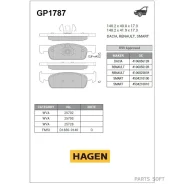 ������� �������� Renault CLIO IV, Logan II GP1787 Sangsin Brake GP1787 GP1787 ����