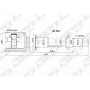 ���� (�������/ ������/ �����) Lexus RX 03-06 / Toyota Avensis 03-08 SAT TO-163, ������ �������� TO163 ����
