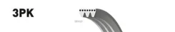 ������ ������������ Daihatsu Charade IV 1.3, 1.6 98-, Grand MOVE 1.5, 1.6 96- Gates ���. 3PK540 XF 38328 3PK540 ����