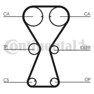 ������ ��� Mitsubishi. Hyundai 1.6 16V Z=151*29 90 Contitech CT826 CT826 ����