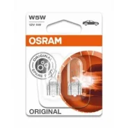 ����� ��� ����������� Osram W5W 12V W2,1x9,5d (������� 2��) 282502B 282502B ����