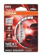 ����� ��� ����������� Osram H4 12V 60/55W P43t Night Breaker Laser 150 ������ ����� 1 ��. 64193NL01B 64193NL01B ����