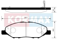������� ���������, �������� D1250M LADA Vesta NG NI March 02-, Tiida 04- Kormax KBP066 KBP066 ����