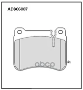 ������� ��������� | ����� | MB C/CLK/CLC/SLK FR 05/00- Allied Nippon ���. ADB06007, ������ ADB06007 ����