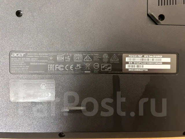 Acer Predator Helios 300 PH315-55. 15.6", 2,2����, ��� 16 ��, ���� 1 256���, WiFi: 1, Bluetooth: 1, ����������� �� 3��. ����