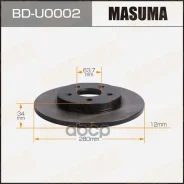 ���� ��������� Masuma BD-U0002 (1/2) rear FORD Mondeo 00-07 1323102, �1376138, �1464914, �1465619, �1506339, �1676983, �1S7J-2A315-CB, �1S7W-2A315-AB...