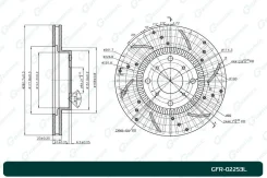 ���� ��������� ��������������� ������������� G-brake GFR-02253L ����� GFR02253L ����