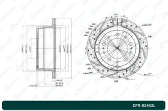 ���� ��������� ��������������� ������������� G-brake GFR-02452L ����� GFR02452L ����