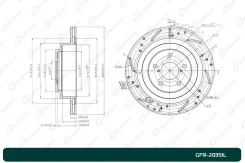 ���� ��������� ��������������� ������������� G-brake GFR-20351L ����� GFR20351L ����