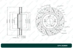 ���� ��������� ��������������� ������������� G-brake GFR-20285R ������ GFR20285R ����