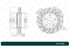 ���� ��������� ��������������� ������������� G-brake GFR-20791L ����� GFR20791L ����