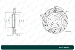 ���� ��������� ��������������� ������������� G-brake GFR-20804L ����� GFR20804L ����