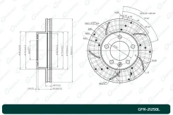 ���� ��������� ��������������� ������������� G-brake GFR-21250L ����� GFR21250L ����