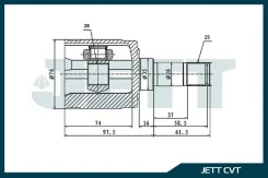 ���� ���������� JETT V40-3021 V403021 ����