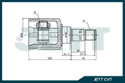 ���� ���������� JETT V40-8133 V408133 ����