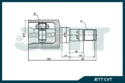���� ���������� JETT V40-8219 V408219 ����