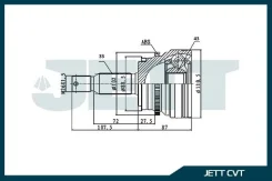 ���� ������� JETT V41-2518 ABS V412518ABS ����