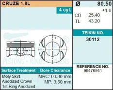 ������� ��������� Teikin 30112 STD (4��/����) 30112STD ����