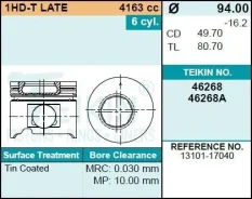 ������� ��������� Teikin 46268 STD (6��/����) 46268STD ����