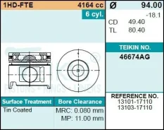 ������� ��������� Teikin 46674AG STD (6��/����) 46674AGSTD ����