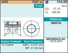 ������� ��������� Teikin 36657A STD (4��/����) 36657ASTD ����