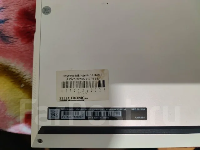 MSI Stealth 14 Studio A13VF. 14", ��� 16 ��, ���� 1 024���, WiFi: 1, Bluetooth: 1 ����