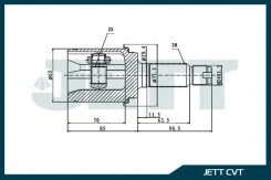 ���� ������� JETT V41-3105 V413105 ����