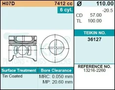 ������� ��������� Teikin 36127 STD (6��/����) 36127STD ����