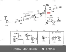 ������ ��������� Toyota 9091706082 9091706082 ����