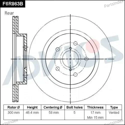 ���� ��������� ���. Advics F6R863B ����