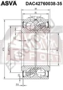 ��������� ��������� �������� (42x76x38x35) ASVA DAC4276003835 ����