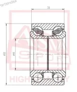 ��������� ��������� �������� (40x72x36) ASVA DAC40720036 ����